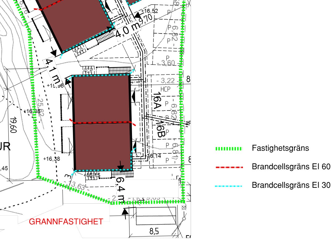 Fastighetsgräns vid småhus